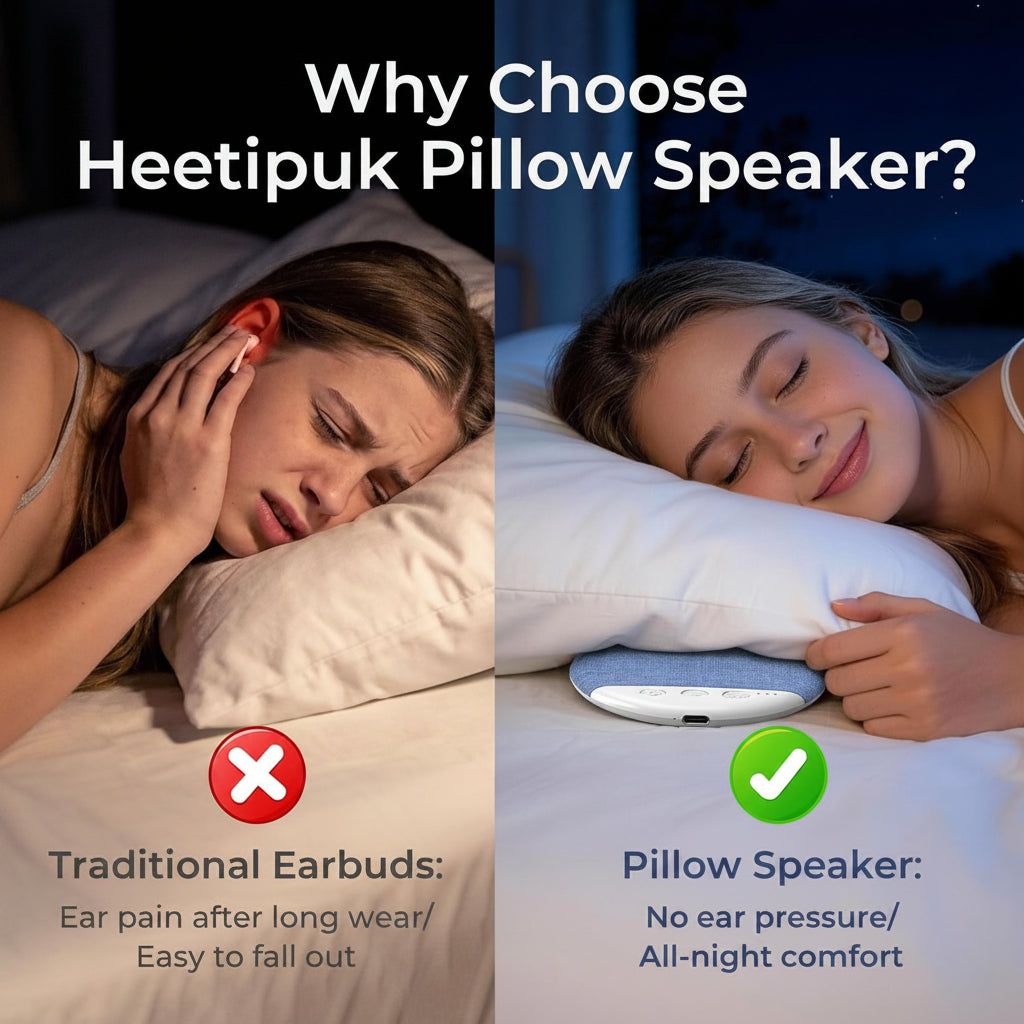 Bluetooth Pillow Speaker for Sleeping