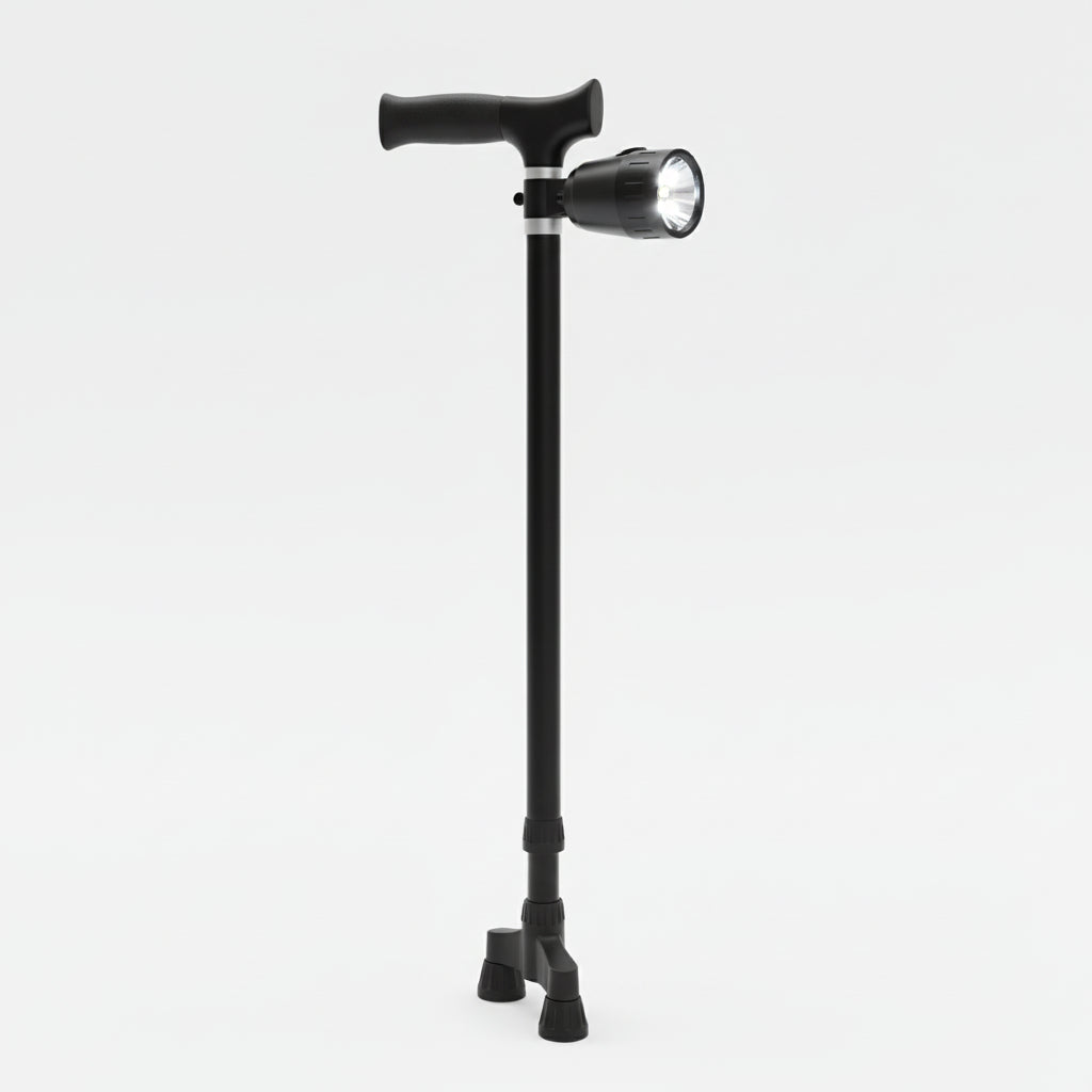Foldable Walking Cane with LED Light