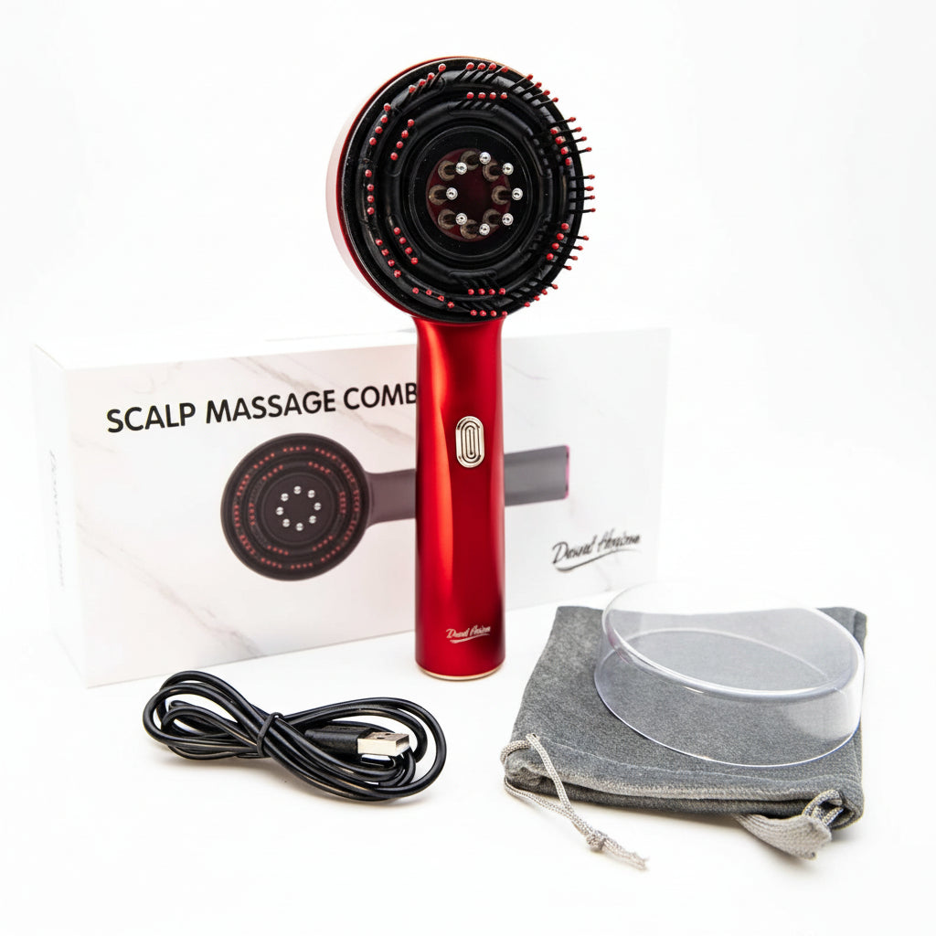 Scalp Massage Brush with Oil Applicator